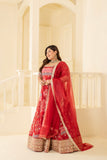 HERITAGE HUE LEHENGA SET WITH CRAFTED EMBROIDERY