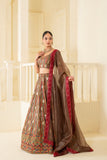 DREAMY DRAPE LEHENGA SET WITH DELICATE PATTERNS AND NECKLINE