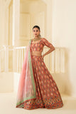 LUXURIOUS EMBROIDERED LEHENGA SET WITH IMPECCABLE CRAFTMANSHIP