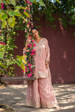Blush Elegance Embroidered Suit Set