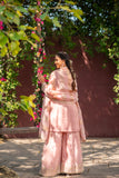 Blush Elegance Embroidered Suit Set