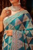 Ocean Gleam Saree