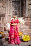 Radiant Bandhani Gota Patti Lehenga