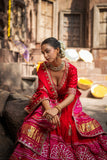 Radiant Bandhani Gota Patti Lehenga