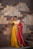 Golden Glow Bandhani Lehenga Set
