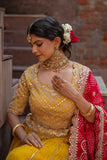 Golden Glow Bandhani Lehenga Set