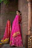 Blush Charm Bandhani Lehenga Set
