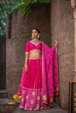 Blush Charm Bandhani Lehenga Set