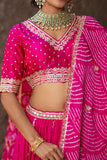 Blush Charm Bandhani Lehenga Set