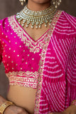 Blush Charm Bandhani Lehenga Set