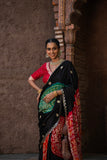 Midnight Charm Bandhani Black Saree