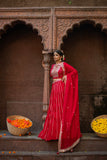 Laal Riwaayat Lehenga Set
