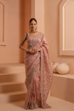 Regal royal saree with modern elegance