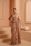 Moonlit magic saree with soft shilvery sheen