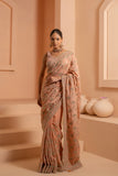 Moonlit magic saree with soft shilvery sheen