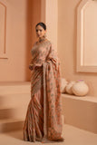 Moonlit magic saree with soft shilvery sheen