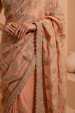 Moonlit magic saree with soft shilvery sheen