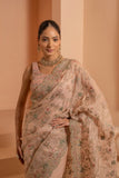 Aurora bloom saree with beautiful handicraft designs