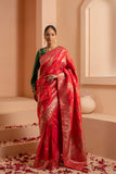 Timeless elegant saree with glamour touch