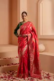 Timeless elegant saree with glamour touch