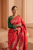 Timeless elegant saree with glamour touch