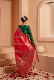 Silken splendor saree with smooth lustrous textures