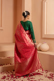 Silken splendor saree with smooth lustrous textures