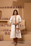 Elegant embroidered 3 piece suit  with Timeless Sophistication