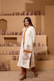 Elegant embroidered 3 piece suit  with Timeless Sophistication