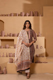 Classic charm Iightweight Chanderi dupatta suit with intricate pattern and zari borders.