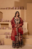 Ajrakh handblock Pure Cotton Flaired Lehnga Set