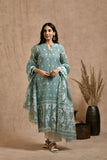 Fine jamdani classic kurta pant set with dupatta.