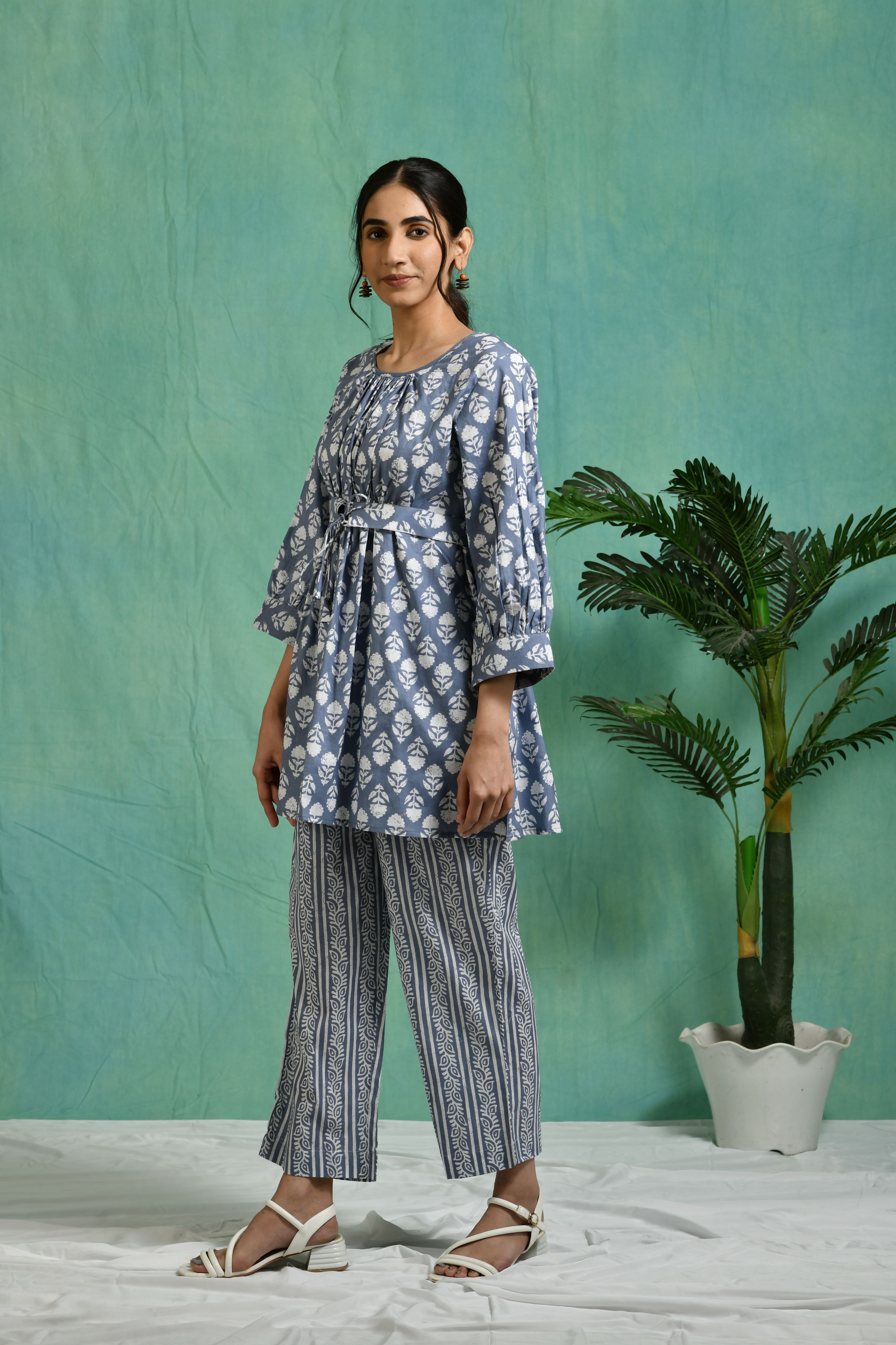 Printed cotton co-ord set