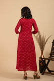 Pure cotton pochampally ikkat weave one piece dress