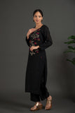 Hand Made Pure Jamdani Floral Soft and fine cotton Kurta with Pant and Dupatta P 12