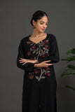 Hand Made Pure Jamdani Floral Soft and fine cotton Kurta with Pant and Dupatta P 12