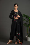 Hand Made Pure Jamdani Floral Soft and fine cotton Kurta with Pant and Dupatta P 12