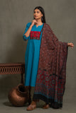 SOUTH COTTON DUPATTA SUIT WITH INTRICATE EMBROIDERY