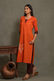 SOUTH COTTON KURTA SET WITH INTRICATE EMBROIDERY