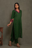 SOUTH COTTON DUPATTA SUIT WITH INTRICATE EMBROIDERY