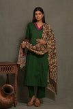 SOUTH COTTON DUPATTA SUIT WITH INTRICATE EMBROIDERY