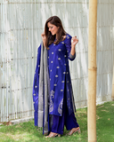 Fine Cotton Jamdani Motif Dupatta Suits