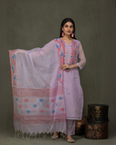 Fine Jamdani Pristine Dupatta Suits AM 23