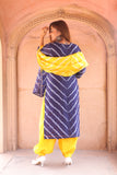 Classic Charm Light Weight Chanderi Dupatta Suit with Intricate Pattern.