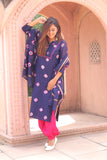 Classic Charm Lightweight Chanderi Dupatta Suit with Intricate Pattern.