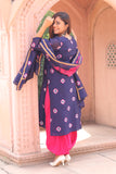 Classic Charm Lightweight Chanderi Dupatta Suit with Intricate Pattern.