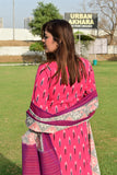 Pure cotton Pochampally double Ikkat weave kurta with contrast bottom and dupatta