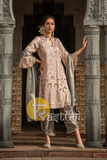 Heavy sequins embroidered kurti with dhoti pant set