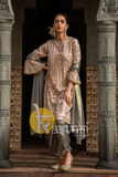 Heavy sequins embroidered kurti with dhoti pant set